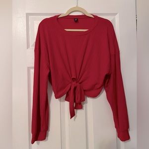 SHEIN Plus Knot Hem Tee. Size 1XL (14)